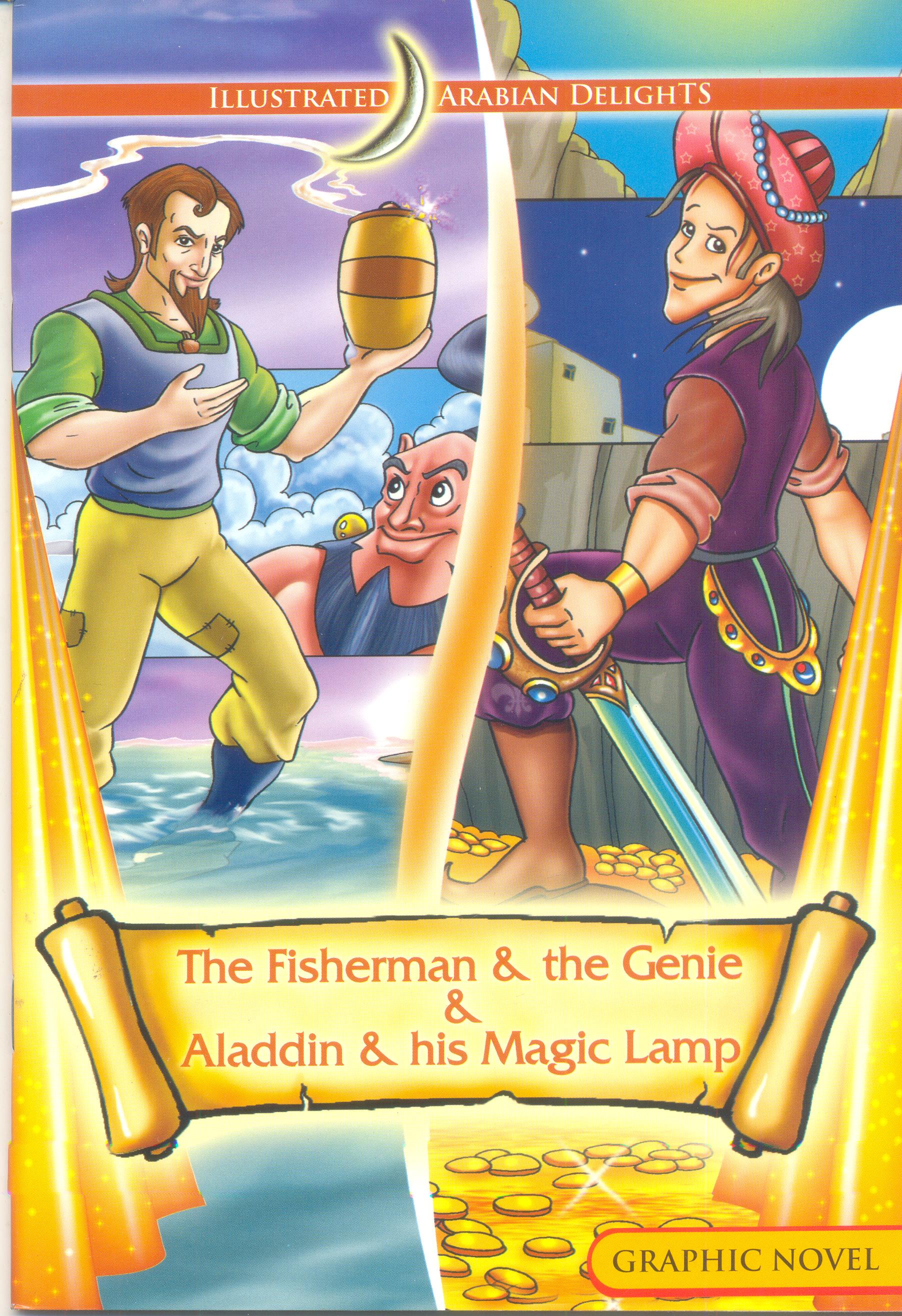 Fisherman & The Genie / Aladdin & His Magic Lamp (Illustrated Arabian Delights)